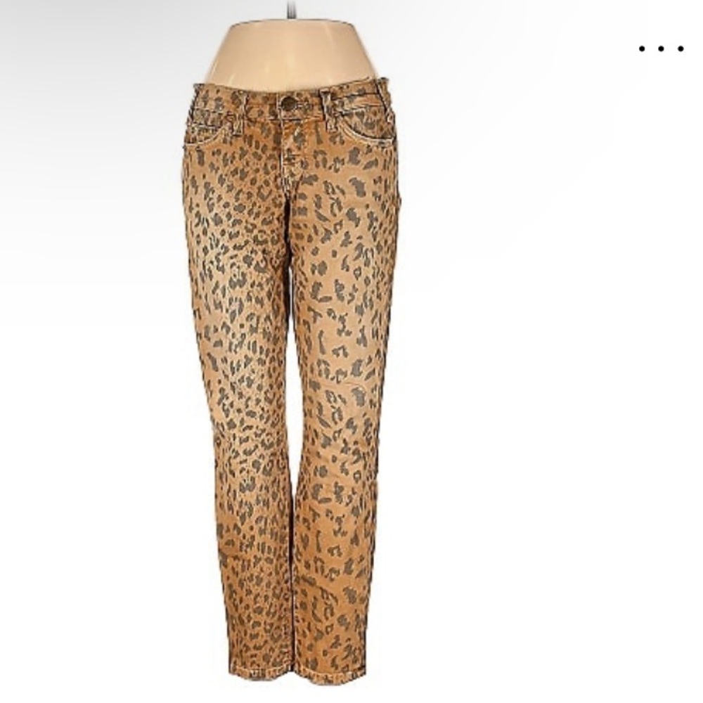 Current/Elliot Leopard Print Jeans